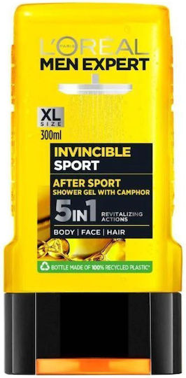 L'Oreal Paris Men Expert Invincible Sport Schaumbad in Gel für Herren Revitalisierend 250ml