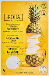 Iroha Nature Exfoliating Facial Toner Pads with Centella Asiatica and Panthenol 10x25ml