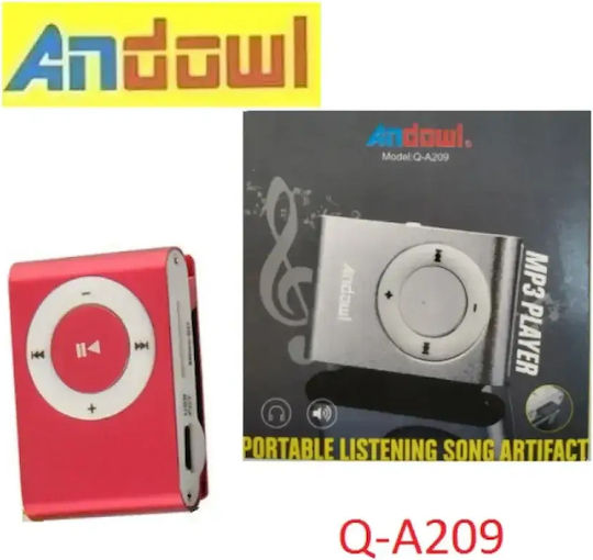 Andowl Q-A209 MP3 Player (16GB) με Οθόνη LCD Κόκκινο