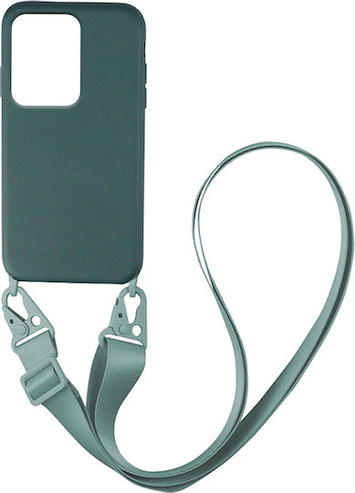 Sonique Umschlag Rückseite Silikon 0.5mm mit Band Grün (Xiaomi Redmi Note 12 Pro 5G / Poco X5 Pro 5G)