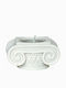 Soldatos Candle Holder suitable for Tealights Stone in White Color 4cm 1pcs