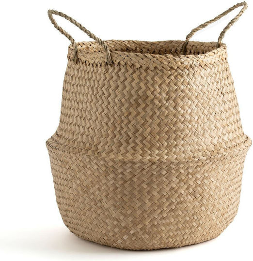 La Redoute Interieurs Dekorativer Korb Korbweide mit Griffen Beige 45x45x50cm