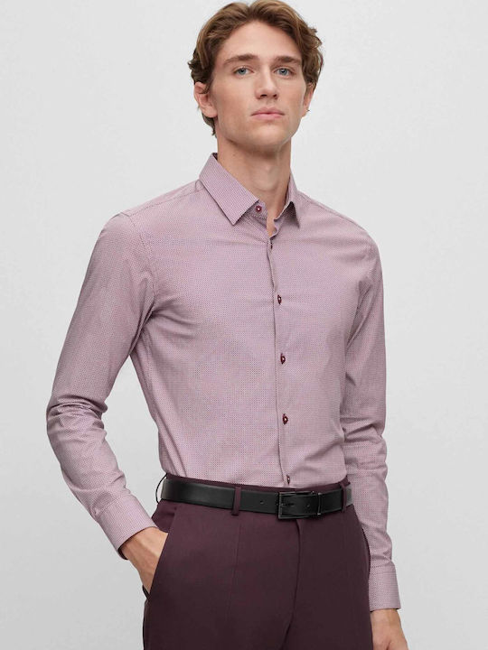Hank Long-sleeved Cotton Shirt Red