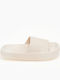 Frauen Flip Flops in Beige Farbe
