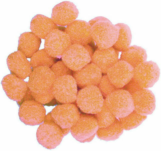 I-Mondi Orange Craft Pom Pom with Diameter 25mm Set of 50pcs