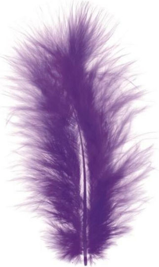 Glorex Craft Feathers Purple Set of 15pcs