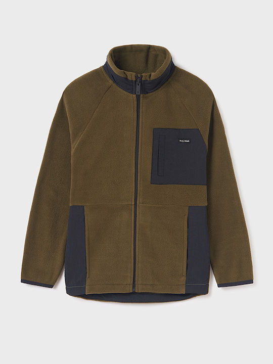 Kinderstrickjacke Fleece Khaki Romero