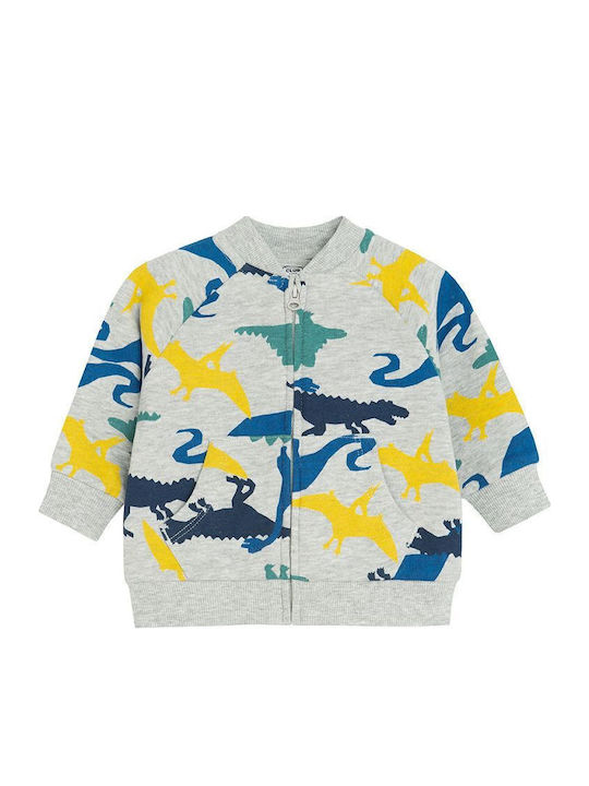 Kinder-Sweatshirt Strickjacke Grau