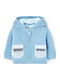Kids Sweatshirt Cardigan Knitted with Hood Blue