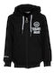 Kids Sweatshirt Cardigan Cotton with Hood Black