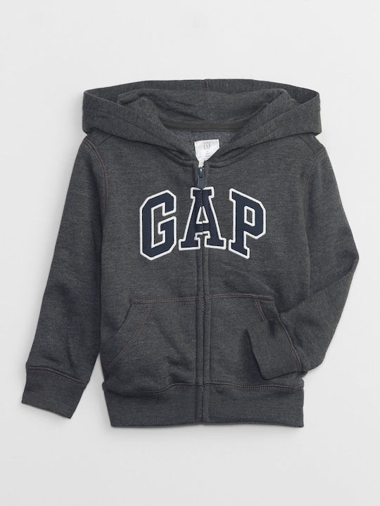 GAP Kids Sweatshirt Cardigan with Hood Gray