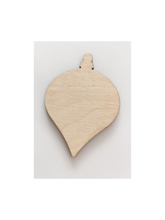 Weihnachtshänger Kugel Ornament Holz Braun