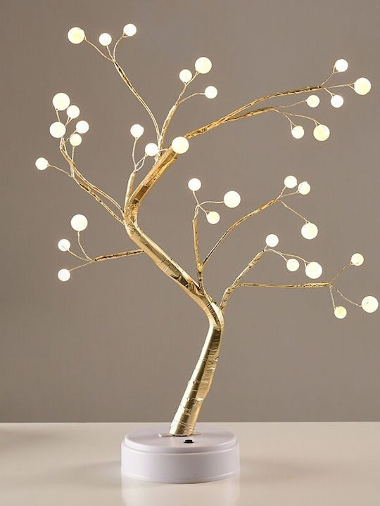 Christmas Decorative Illuminated Tree Natural Appearance Battery White