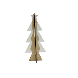 Arbore Decorativ Triunghiular De 15cm Bej Arbore Decorativ Triunghiular De 15cm Bej
