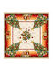 Vassiliadis Bros Lurex Christmas Tablecloth Fabric Red L140xW140cm.