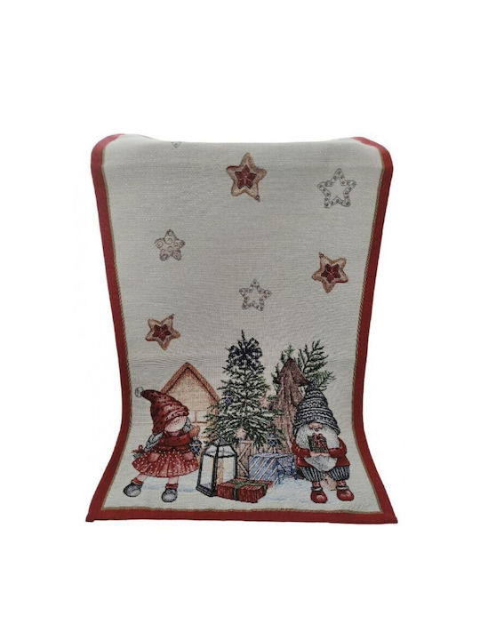 Vassiliadis Bros LUREX Christmas Tablecloth Ornament L40xW100cm