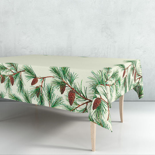 Vassiliadis Bros Christmas Tablecloth Runner Fabric Green L240xW140cm.