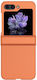 Skin Feel Umschlag Rückseite Kunststoff Orange (Galaxy Z Flip5)