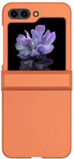 Skin Feel Umschlag Rückseite Kunststoff Orange (Galaxy Z Flip5)