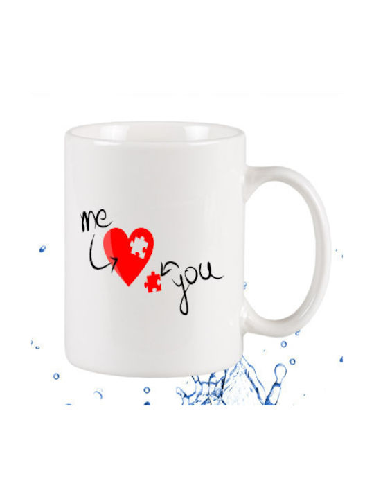 You me Ceramic Cup White