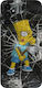 Bart Simpson Slingshot Design Umschlag Rückseite Silikon Schwarz (Galaxy A54Oppo A54)