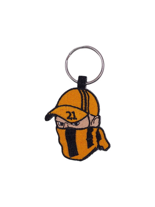 Keychain Fabric Team Yellow