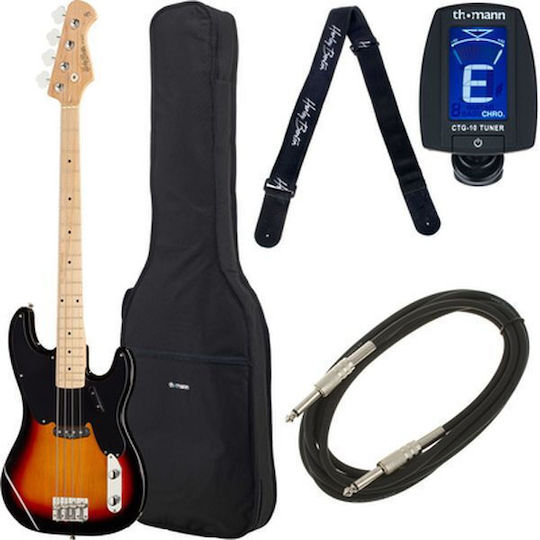 Harley Benton Електрическо бас китара PB-50 SB Vintage Series Bundle Sunburst