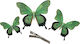 Set Osterdekorationen & Ornamente Schmetterling Stoff Grün Set 3 Stück