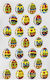 ToyMarkt Osterdekorationen & Ornamente Selbstklebende 8x13cm Set 75Stücke