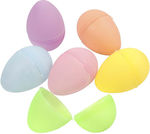 σετ Πασχαλινό Αυγό Πλαστικό Σετ 12τμχ (Διάφορα Χρώματα)