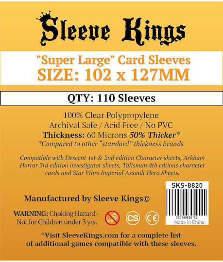 Sleeve Kings Game Accessory SKS-8820 110pcs