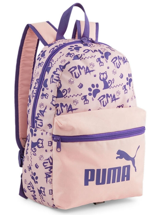 Puma Small Σχολική Τσάντα Πλάτης Γυμνασίου - Λυκείου σε Ροζ χρώμα 13lt