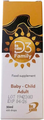 Becalm D3 Family Vitamin for Immune System Boost 30ml