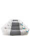M-Pets Nest Καναπές Κρεβάτι Σκύλου Λευκό / Μπλε 62x53εκ.