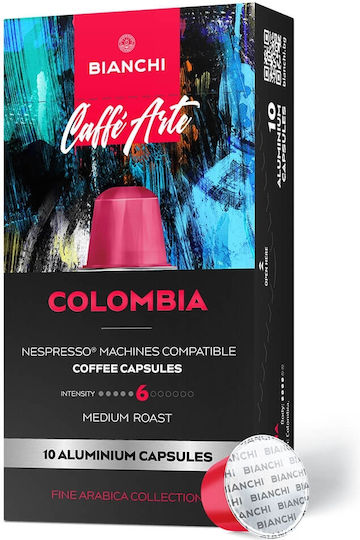 Bianchi Coffee Capsule Espresso Colombia Compatibile cu Mașina Nespresso 10capace