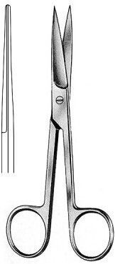 Hilbro Medical Scissors Straight 16.5cm