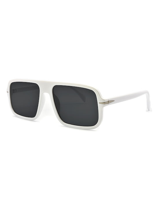 Awear Theo Sonnenbrillen mit Weiß Rahmen und Schwarz Linse