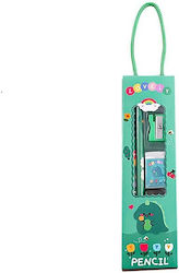 Kids Stationery Set with Pencil, Sharpener, Eraser and Ruler 5pcs