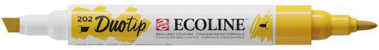 Royal Talens Ecoline Κίτρινος Μαρκαδόρος Ζωγραφικής με Διπλή Μύτη