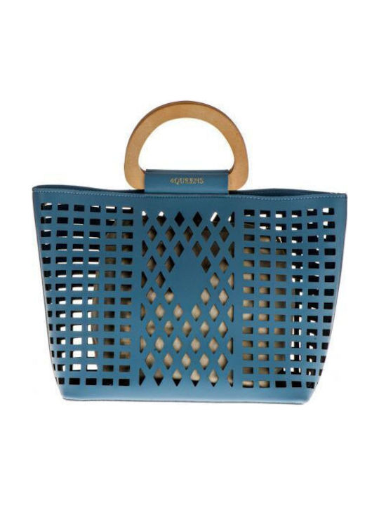 4queens Women's Bag Tote Handbag Light Blue