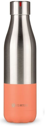 Les Artistes Split Μπουκάλι Θερμός Ανοξείδωτο 500ml Coral