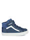 Geox Kinder-Sneaker Hoch mit Klettverschluss Blau