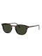 Oliver Peoples Fairmont Herren Sonnenbrille mit Braun Kunststoff Gestell und Grün Polarisiert Linse