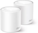 TP-LINK Deco X50 v2 WiFi-Mesh-Netzwerk Zugriffspunkt Wi-Fi 6 Dualband (2,4 & 5 GHz) in Doppelter Bausatz