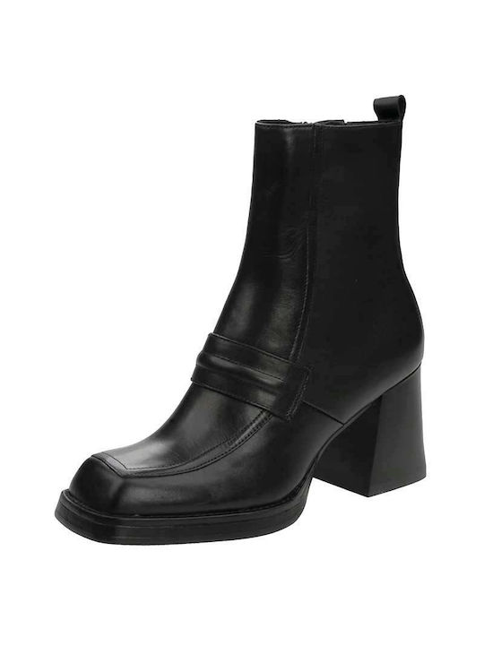 Tamaris Women's Leather High Heel Boots Black