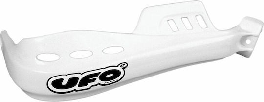 UFO Motorcycle Protective Hand Guards in White Colour