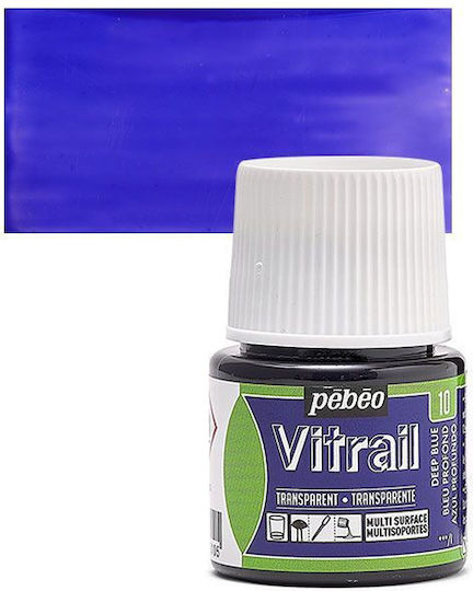 Pebeo Χρωστική Χειροτεχνίας Μπλε για Γυαλί 45ml