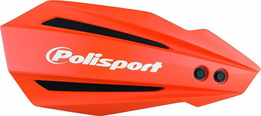 Polisport Προστατευτικές Χούφτες Μηχανής MX BULLIT σε Πορτοκαλί χρώμα