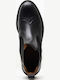 Leder Damen Chelsea Stiefeletten Schwarz