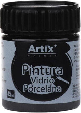 Artix Liquid Craft Paint Black for Porcelain and Glass 45ml